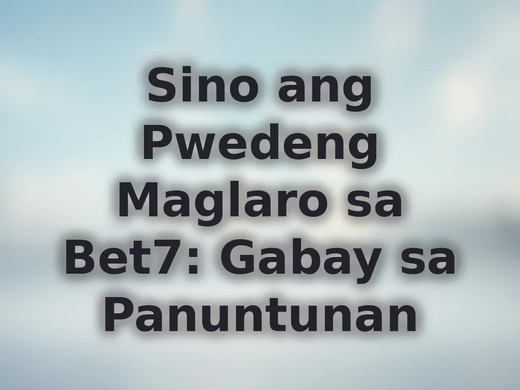 Eligibility rules PH